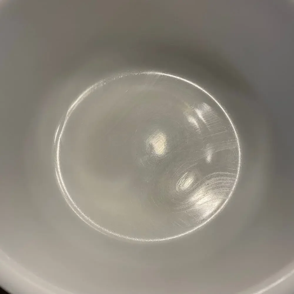 Vintage Glasbake White Milk Glass Mixing Bowl